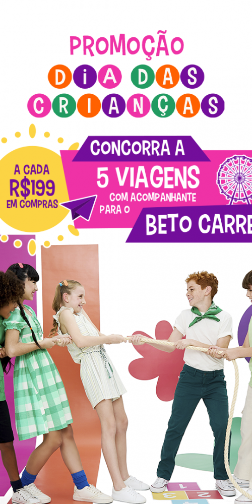 Promoção Dia das Crianças 2024 - Banner Mobile